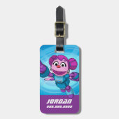 Sesamstraat | Mecha Builders Abby | Naam toevoegen Bagagelabel (Voorkant verticaal)