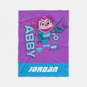 Sesamstraat | Mecha Builders Abby | Naam toevoegen Fleece Deken (Voorkant)