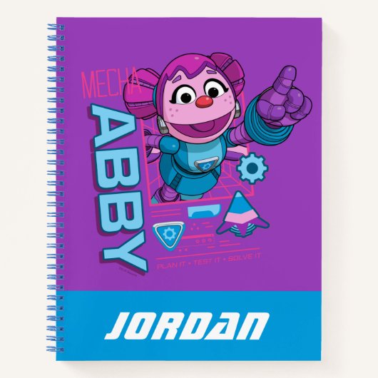 Sesamstraat | Mecha Builders Abby | Naam toevoegen Notitieboek (Voorkant)