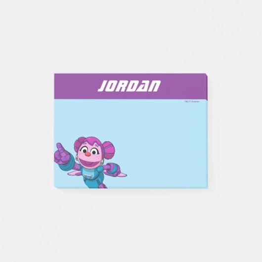 Sesamstraat | Mecha Builders Abby | Naam toevoegen Post-it® Notes (Voorkant)