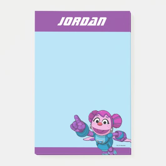Sesamstraat | Mecha Builders Abby | Naam toevoegen Post-it® Notes (Voorkant)