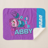 Sesamstraat | Mecha Builders Abby | Naam toevoegen Sherpa Deken (Voorkant (horizontaal))