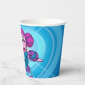 Sesamstraat | Mecha Builders Abby Papieren Bekers (Achterkant)