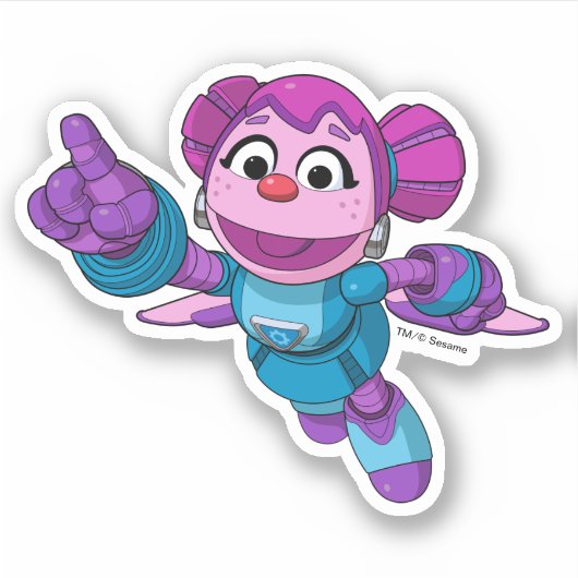 Sesamstraat | Mecha Builders Abby Sticker (Voorkant)