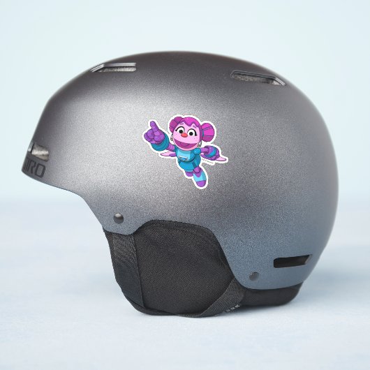 Sesamstraat | Mecha Builders Abby Sticker (Helm Zijkant)
