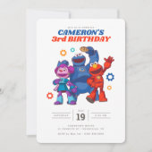 Sesamstraat | Mecha Builders - Birthday Kaart (Voorkant)