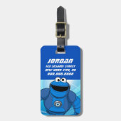 Sesamstraat | Mecha Builders Cookie in Action Bagagelabel (Voorkant verticaal)