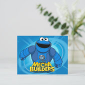 Sesamstraat | Mecha Builders Cookie in Action Briefkaart (Staand voorkant)