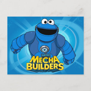 Sesamstraat   Mecha Builders Cookie in Action Briefkaart