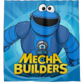 Sesamstraat | Mecha Builders Cookie in Action Douchegordijn (Voorkant)