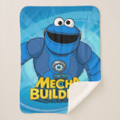 Sesamstraat | Mecha Builders Cookie in Action Sherpa Deken (Voorkant)