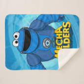 Sesamstraat | Mecha Builders Cookie in Action Sherpa Deken (Voorkant (horizontaal))