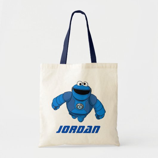 Sesamstraat | Mecha Builders Cookie in Action Tote Bag (Voorkant)