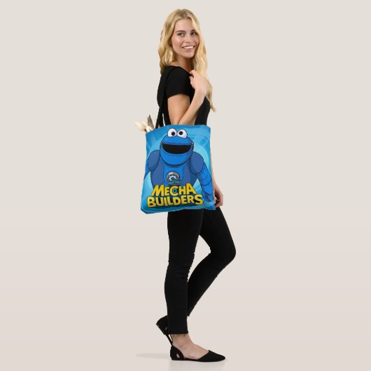 Sesamstraat | Mecha Builders Cookie in Action Tote Bag (Op model)