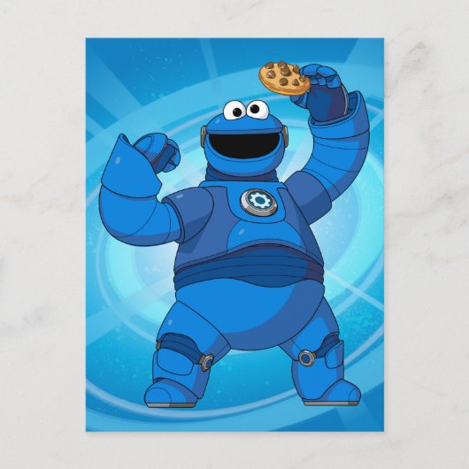 Sesamstraat | Mecha Builders Cookie Monster Briefkaart (Voorkant)