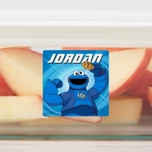 Sesamstraat Mecha Builders Cookie Monster Labels