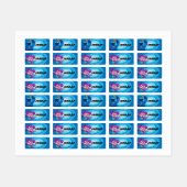 Sesamstraat | Mecha Builders Cookie Monster Labels (Vel)