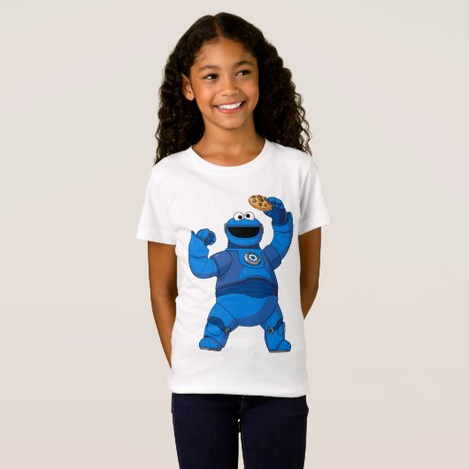 Sesamstraat | Mecha Builders Cookie Monster T-shirt (Voorkant volledig)