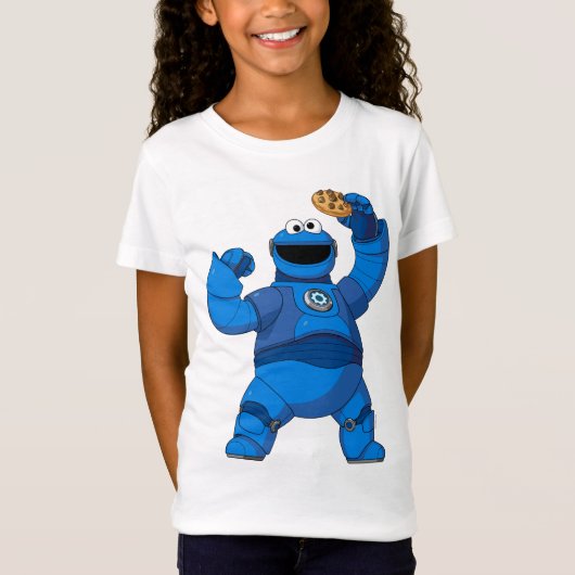 Sesamstraat | Mecha Builders Cookie Monster T-shirt (Voorkant)