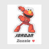 Sesamstraat | Mecha Builders Elmo Add Jouw naam Sticker (Vel)