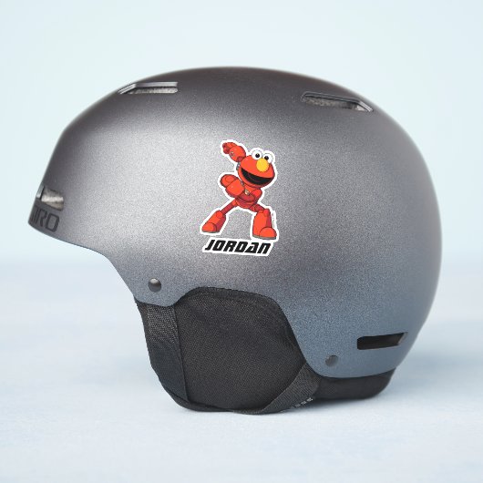 Sesamstraat | Mecha Builders Elmo Add Jouw naam Sticker (Helm Zijkant)