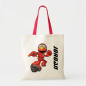 Sesamstraat | Mecha Builders Elmo Add Jouw naam Tote Bag (Voorkant)