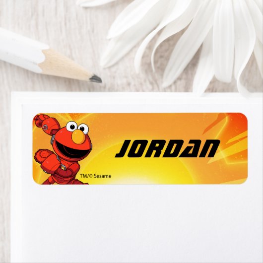 Sesamstraat | Mecha Builders Elmo Etiket (Insitu)