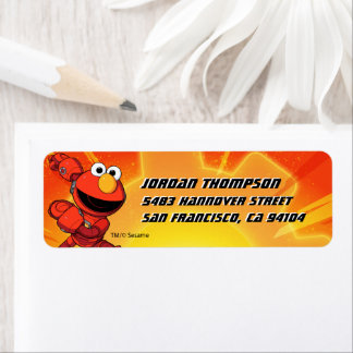 Sesamstraat | Mecha Builders Elmo Etiket