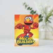 Sesamstraat | Mecha Builders Elmo in Action Briefkaart (Staand voorkant)
