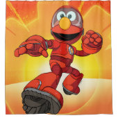 Sesamstraat | Mecha Builders Elmo in Action Douchegordijn (Voorkant)
