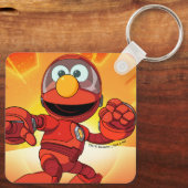 Sesamstraat | Mecha Builders Elmo in Action Sleutelhanger (Achterkant)