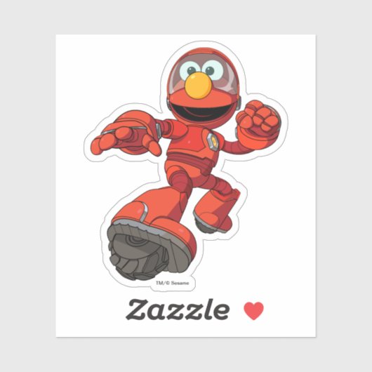 Sesamstraat | Mecha Builders Elmo in Action Sticker (Vel)