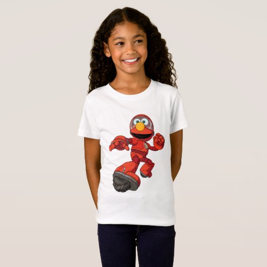Sesamstraat | Mecha Builders Elmo in Action T-shirt (Voorkant volledig)