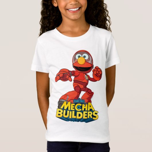 Sesamstraat | Mecha Builders Elmo in Action T-shirt (Voorkant)