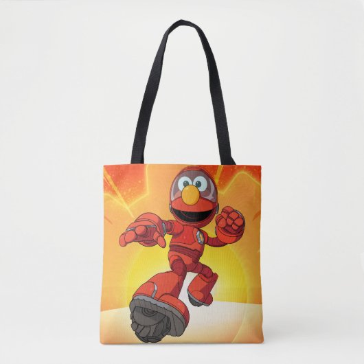 Sesamstraat | Mecha Builders Elmo in Action Tote Bag (Voorkant)