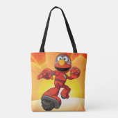 Sesamstraat | Mecha Builders Elmo in Action Tote Bag (Achterkant)