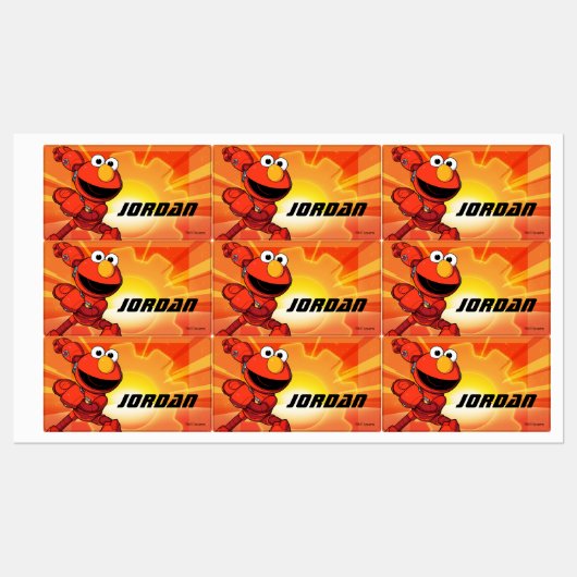 Sesamstraat | Mecha Builders Elmo Labels (Vel)