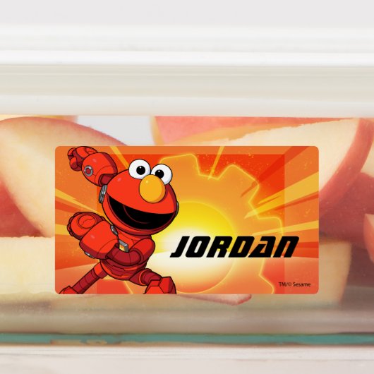 Sesamstraat | Mecha Builders Elmo Labels (Aangebracht)