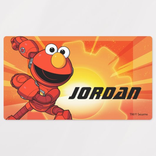 Sesamstraat | Mecha Builders Elmo Labels (Design 2)