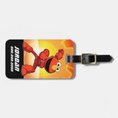 Sesamstraat | Mecha Builders Elmo | Naam toevoegen Bagagelabel (Voorkant horizontaal)