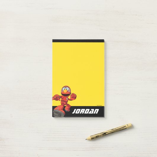 Sesamstraat | Mecha Builders Elmo | Naam toevoegen Post-it® Notes (Op bureau)