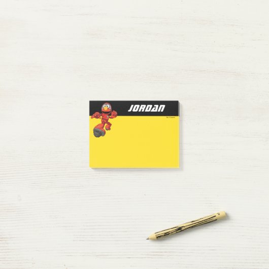Sesamstraat | Mecha Builders Elmo | Naam toevoegen Post-it® Notes (Op bureau)
