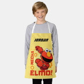 Sesamstraat | Mecha Builders Elmo | Naam toevoegen Schort (Gedragen)