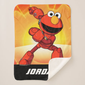 Sesamstraat | Mecha Builders Elmo | Naam toevoegen Sherpa Deken