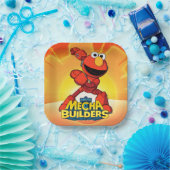 Sesamstraat | Mecha Builders Elmo Papieren Bordje (Feest)