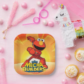 Sesamstraat | Mecha Builders Elmo Papieren Bordje (Feest)