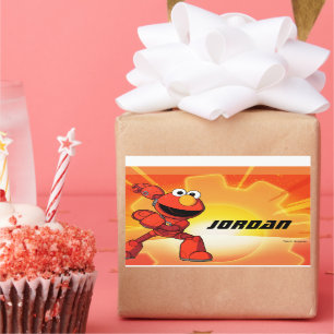 Sesamstraat   Mecha Builders Elmo Rechthoekige Sticker