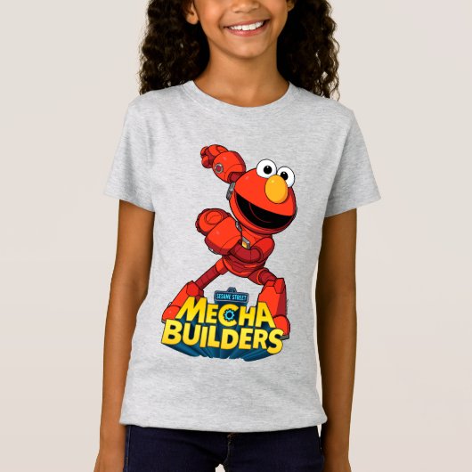 Sesamstraat | Mecha Builders Elmo T-shirt (Voorkant)