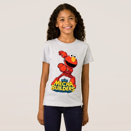 Sesamstraat | Mecha Builders Elmo T-shirt (Voorkant volledig)