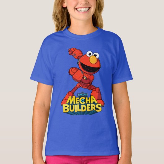Sesamstraat | Mecha Builders Elmo T-shirt (Voorkant)